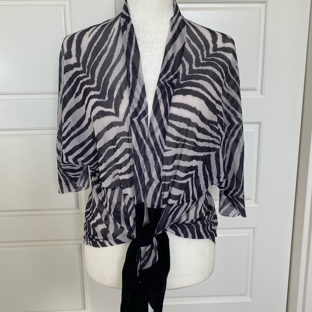 Zebra Print Shawl/Kimono
